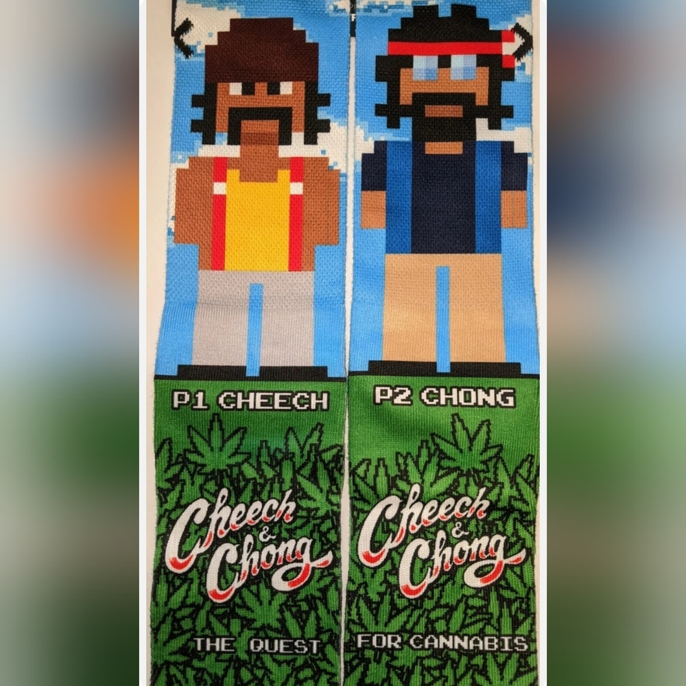 Odd Sox Cheech And Chong Video Game Socks 1 Pair